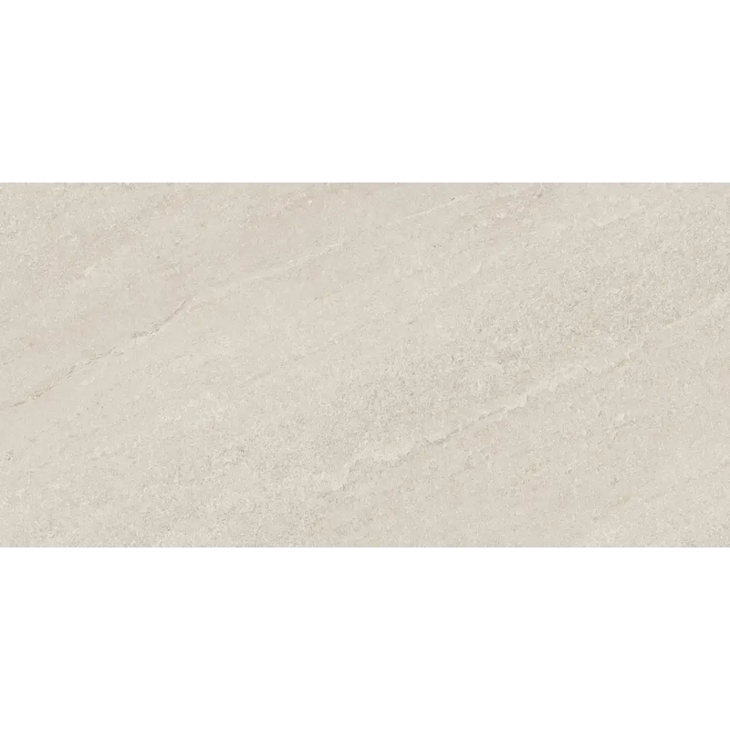 Smooth beige off-white textured surface of Ultrablock White 30x60 rett grip R11