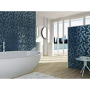 Moderne vrijstaande witte badkuip VAL650 Blue Matt Glossy met vloertegels