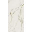 Valeria Glans tegel 60x120 cm met witte marmeren look, grijze aders en gouden details