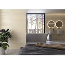 Moderne vrijstaande badkuip met strakke grijze buitenkant en Valkiria Maple wandtegel 30x75