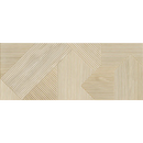 Geometrisch patroon van lijnen in Valkiria Oak Roblox wandtegel 30x75 design