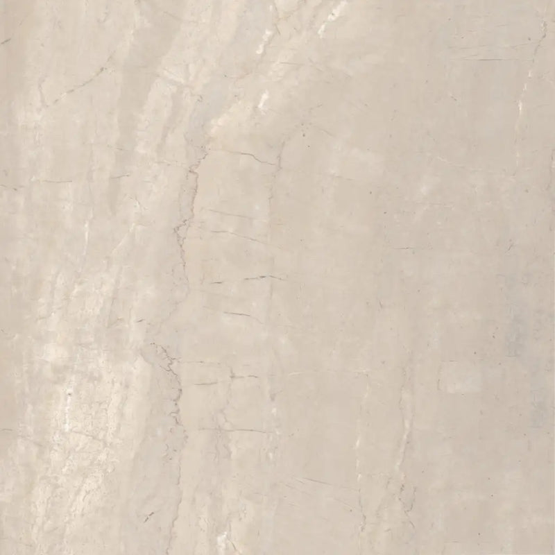 Beige marmeroppervlak met subtiele aderen, Velvet Almond 80x80 rett