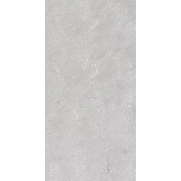 Smooth grey marble surface with white veining, perfect for Velvet Grey 60x120 rett