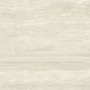 Lichte beige travertijntegel Venice Beige gepolijst 120x120 rett met horizontale banding
