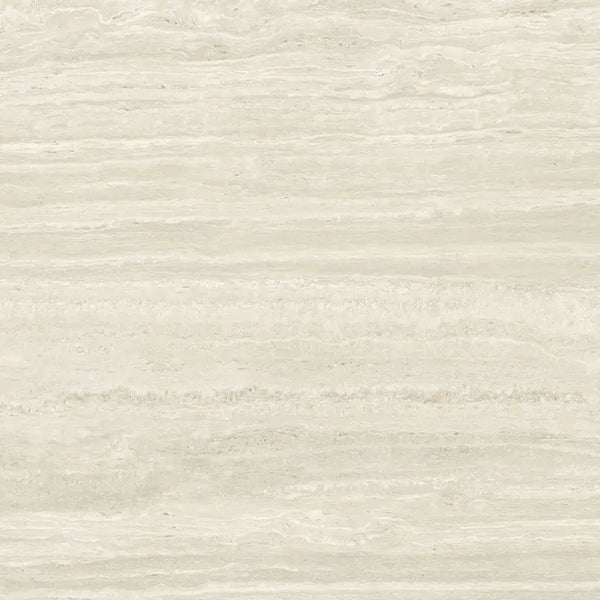 Licht beige travertijnsteen met horizontale adering, Venice Beige mat 120x120 rett