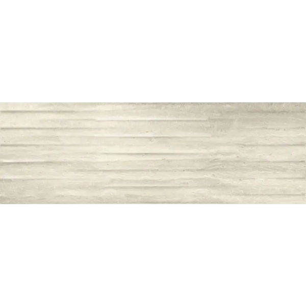 Venice Beige Wandtegel Drip Decor 30x90 licht beige gestreept tegel met textuur