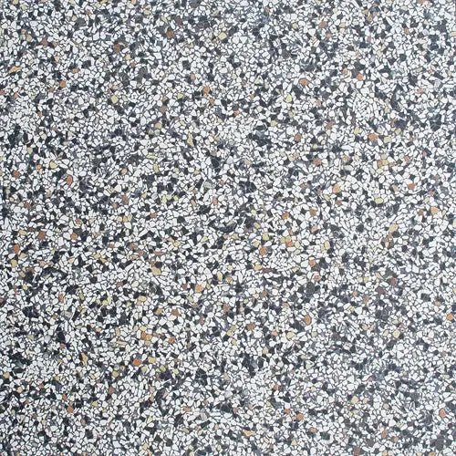 Speckled Verona Stone met zwart-witte kristallen op een totale oppervlakte van 59,5x59,5