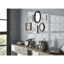 Rustieke houten console tafel met witte en natuurlijke lades, Viena Ash Blue 10x20