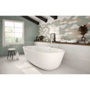 Moderne witte ovale freestanding badkuip met mooie vormen, Viena Blanco 10x20