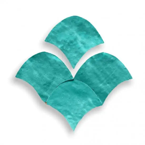 Teal Zelliges Alhambra Alhambra Fishscale 10 Smaragd zwemvinnen met textuur en rubberen band