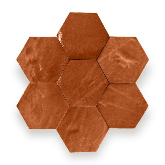 Zelliges Alhambra Alhambra hexagone 47 Bronze