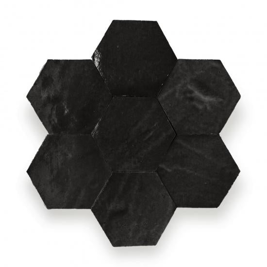 Zelliges Alhambra Alhambra Hexagone 31 Noir