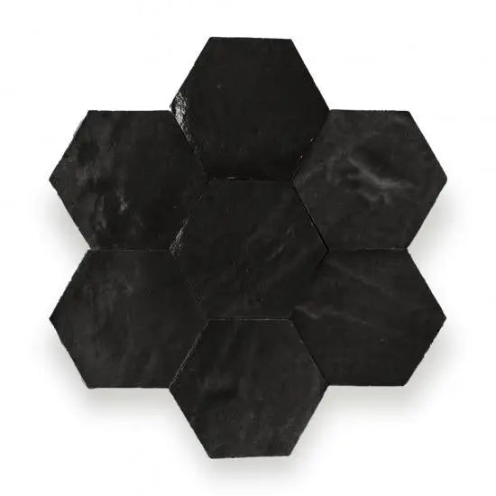 Zelliges Alhambra Alhambra Hexagone 31 Noir