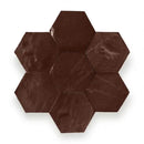 Zelliges Alhambra Alhambra Hexagone 34 Chocolat hexagon tile coaster set