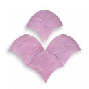 Lavendelroze gebogen leer patches met textuur voor DIY, Zellige Alhambra Fishscale 05