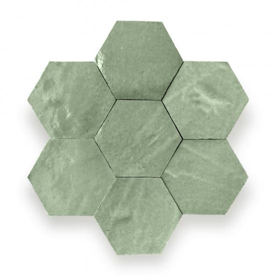 Zelliges Alhambra Alhambra Hexagone 49 Pistache