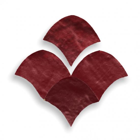 Zelliges Alhambra Alhambra Fishscale 04 Rouge Medaillon