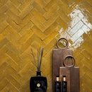 Zelliges Alhambra bejmat 20 Brun 5x15 cm