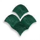 Groene bladvormige tape set Zelliges Alhambra Fishscale 03 Cypresse