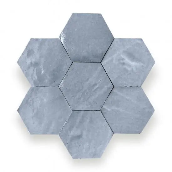 Zelliges Alhambra Alhambra Hexagone 23 Bleu Ciel