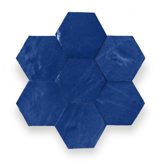 Zelliges Alhambra Alhambra Hexagone 51 Bleu de Nuit