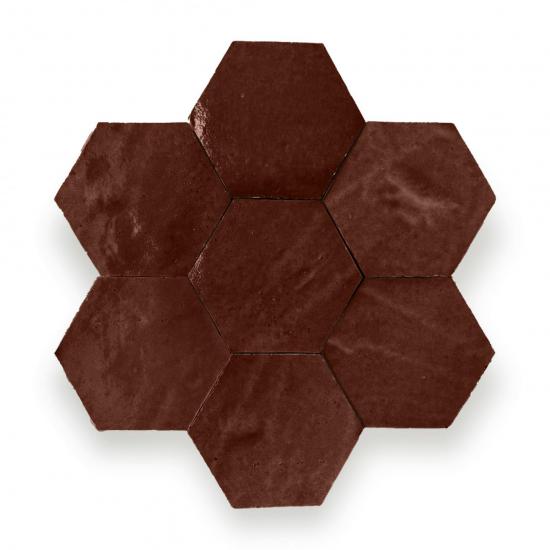 Zelliges Alhambra Alhambra Hexagone 11 Noisette