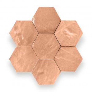 Zelliges Alhambra Alhambra Hexagone 75 Salmon