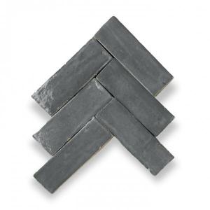 Zelliges Alhambra Bejmat 40 Gris Fonce 5x15 cm