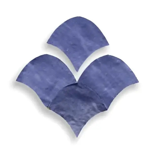 Blauwe Zelliges Alhambra zwemcap met Alhambra fishscale patroon en verstelbare band