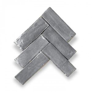 Zelliges Alhambra Bejmat 63 Gris Souris 5x15 cm