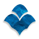 Blauwe water-thema boekvormige ijszak Zelliges Alhambra Alhambra Fishscale 26 Bleu Balin