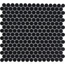 Zwarte mat penny round mosaïek tegels VKN925 zwart mat voor wanddecoratie