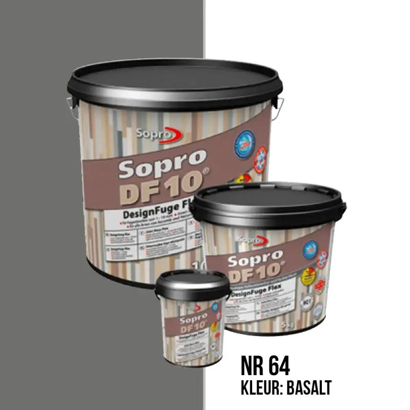 Voegmortel Sopro DF 10 Flexibel basalt nr. 64 5kg - Top