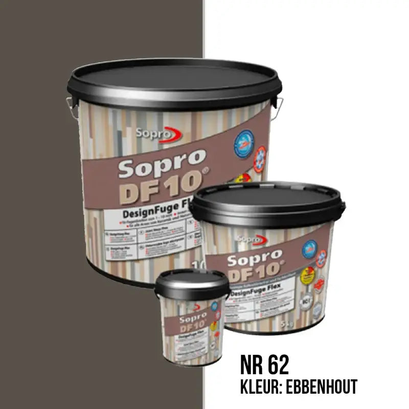 Voegmortel Sopro DF 10 Flexibel ebbenhout nr. 62 1kg - Top