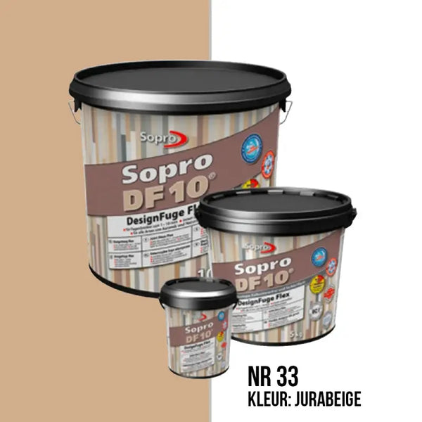 Sopro DF10 DesignFuge Flex voegmortel in Jurabeige voor vloertegels 1kg