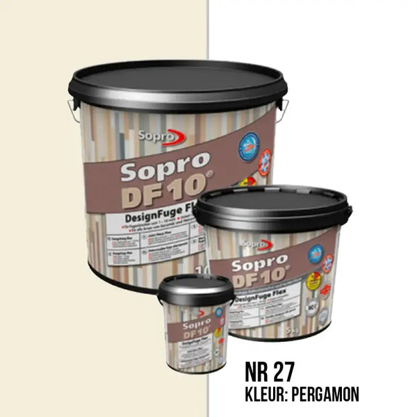 Sopro DF 10 Voegmortel in kleur Pergamon NR 27, ideaal voor vloertegels