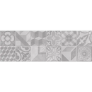 Grijs mozaïek wandtegel neutra decor met ingewikkelde geometrische en bloemige patronen decor white 30x90 rett