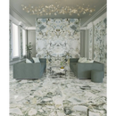 Twee sage groene sofa’s tegenover elkaar bij de White Beauty gepolijst 120x280