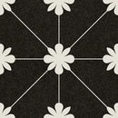 Wit bloemenpatroon in een strakke, radiale opstelling voor een prachtige sfeer creëren