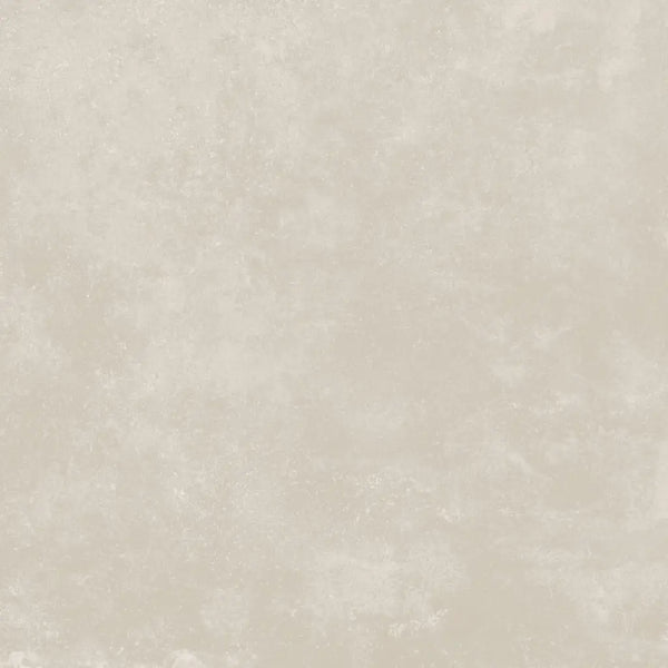 Lichte beige, subtiel getextureerde matte wonder mud keramische tegel in moderne betonlook