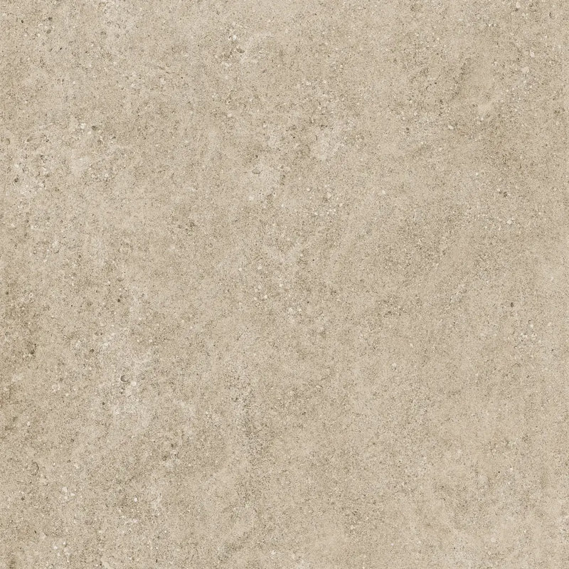 Beige textured Yacht Ash 60x60 rett stone surface with mottled patterns