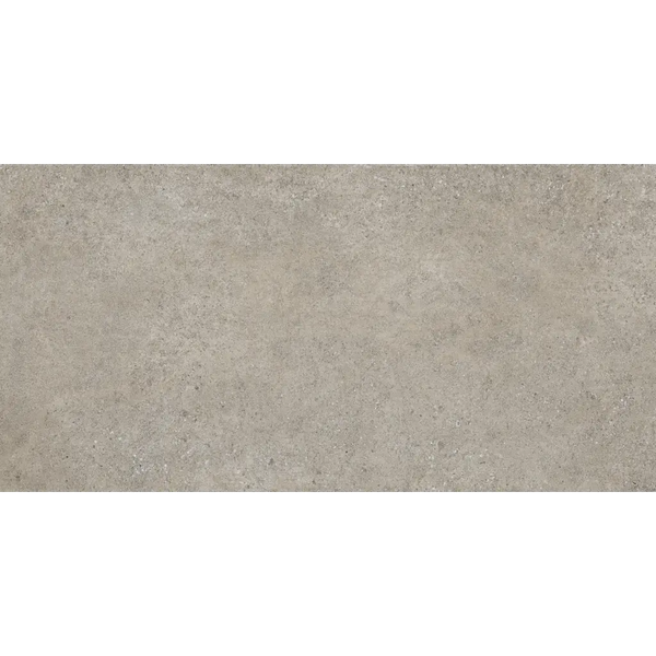 Smooth gray concrete surface with mottled texture in Yacht Gray 60x120 rett