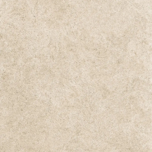 Beige gemêleerd oppervlak van Yacht Sand terrastegel 60x60 rett 20mm met steenlook