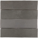 Gray ceramic tiles in horizontal rows, perfect voor handgemaakte Marokkaanse stijl