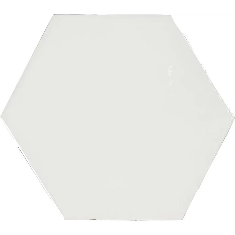 Witte hexagonale tegel Zellige Hexa White 10,8x12,4 perfect voor stijlvolle interieurs