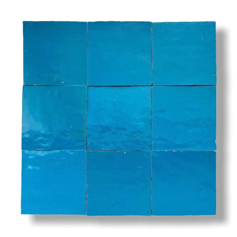 Zelliges Alhambra 02 Bleu Pacific 10x10 cm - Top Tegels