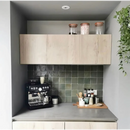 Koffie station met Zelliges Alhambra, een vleugje Moorse elegantie en handgemaakte tegels