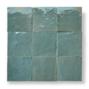Turquoise zelliges tegel van Alhambra 68 Olive 10x10 cm, perfect voor je project