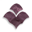 Zelliges Alhambra Alhambra Fishscale tegel met diepe paarse metallic scallops
