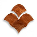 Four visgraat koperen tegels van Zelliges Alhambra Fishscale Alhambra Bronze op totaaloppervlakte